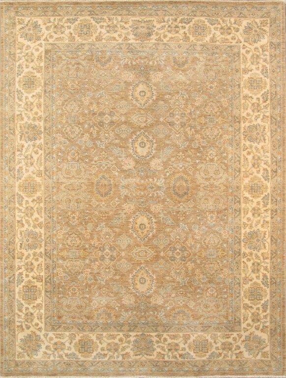 Sultanabad Collection Hand-Knotted Lamb's Wool Area Rug- 9' 3" X 12' 2"