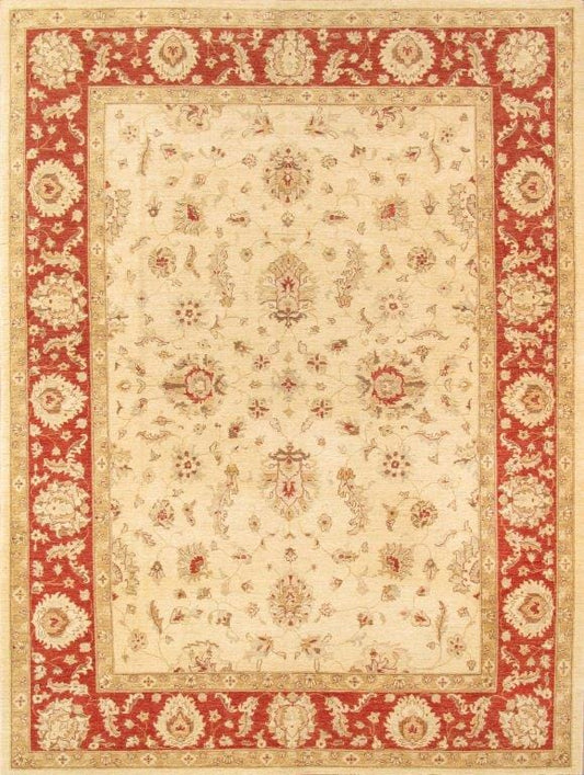 Sultanabad Collection Hand-Knotted Lamb's Wool Area Rug- 8'10" X 11'10"