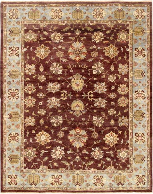 Sultanabad Collection Hand-Knotted Lamb's Wool Area Rug- 9' 0" X 11' 9"