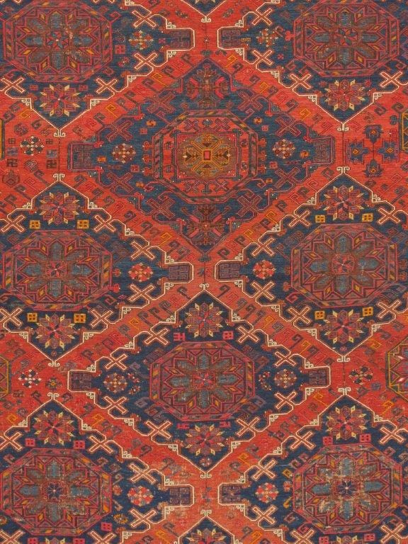 Antique Sumak Collection Rust Lamb's Wool Area Rug-10' 4" X 16' 4"