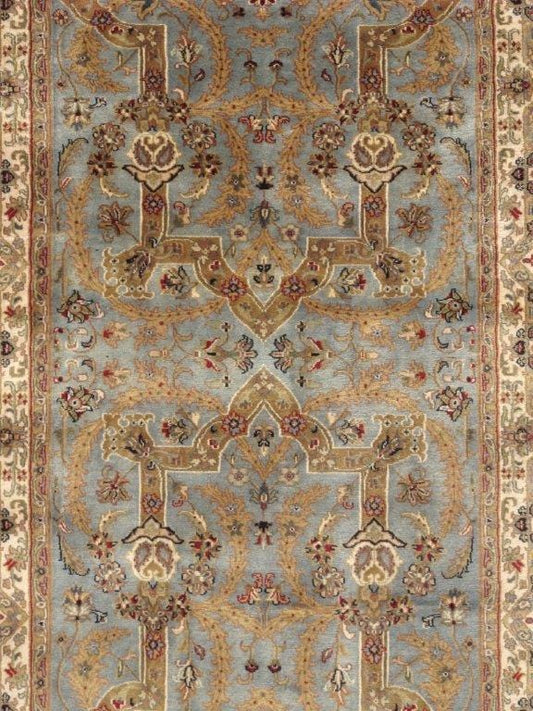 Tabriz Collection Hand-Knotted Lamb's Wool Runner- 4' 2" X 29' 1"