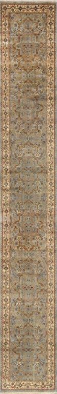 Tabriz Collection Hand-Knotted Lamb's Wool Runner- 4' 2" X 29' 1"