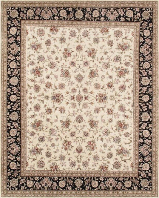 Tabriz Collection Hand-Knotted Silk & Wool Runner 8' 0" X 10' 0"