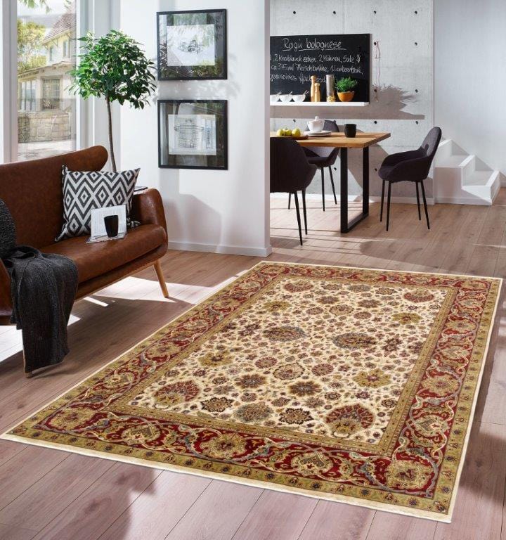 Tabriz Collection Hand-Knotted Lamb's Wool Area Rug- 9' 0" X 11' 9"