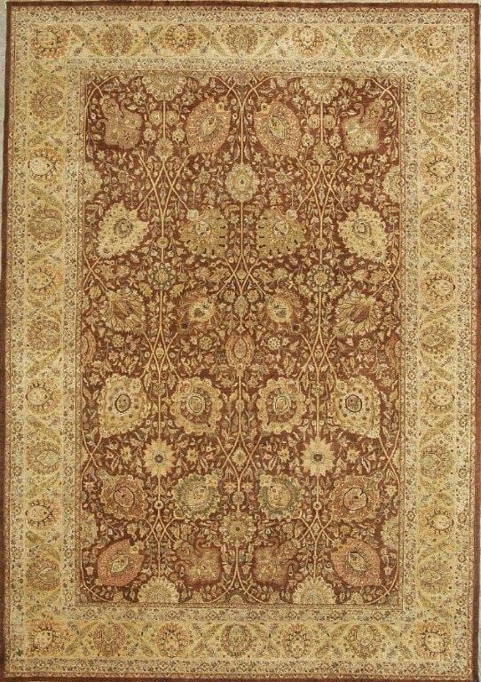 Tabriz Collection Hand-Knotted Lamb's Wool Area Rug-10' 1" X 14' 3"