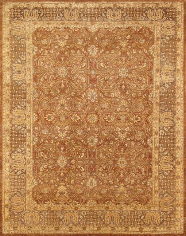 Tabriz Collection Hand-Knotted Lamb's Wool Area Rug- 8' 0" X 10' 1"