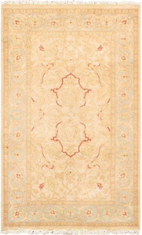 Tabriz Collection Hand-Knotted Lamb's Wool Area Rug- 3' 1" X 5' 0"