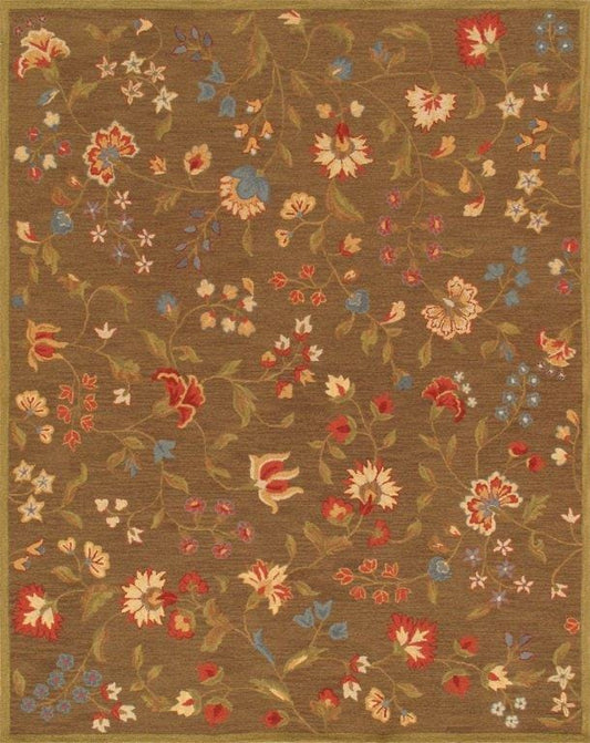 Agra Collection Hand-Tufted Lamb's Wool Area Rug- 8' 0" X 10' 0"
