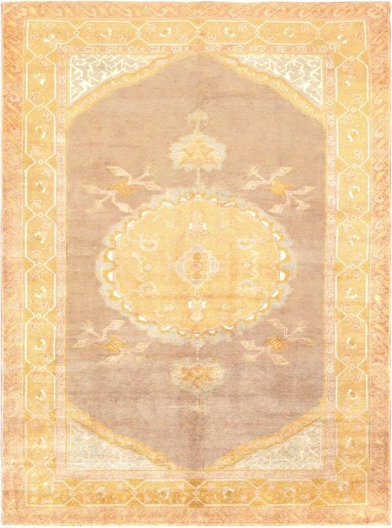 Turkish Collection Hand-Knotted Lamb's Wool Area Rug- 9' 4" X 12' 8"