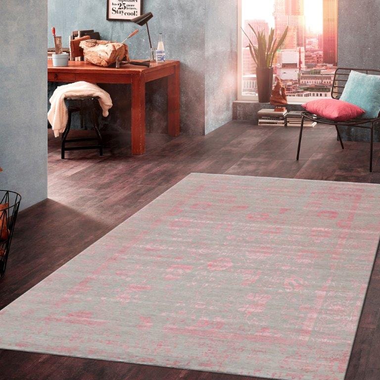 Transitional Collection Hand-Knotted Silk & Wool Area Rug- 9'11" X 14' 0"