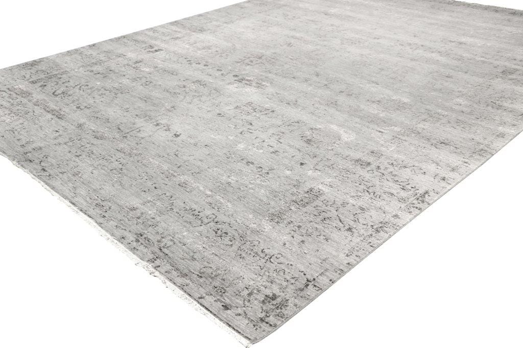 Transitiona Collection Hand-Knotted Silk & Wool Area Rug- 9' 0" X 12' 0"