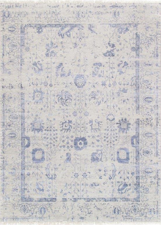 Transitiona Collection Hand-Knotted Silk & Wool Area Rug- 8' 1" X 10' 2"