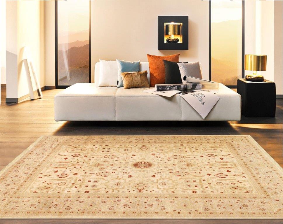 Nomad Art Collection Hand-Knotted Lamb's Wool Area Rug- 9' 3" X 12' 6"